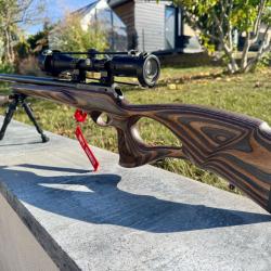 CZ 457 Thumbhole 22LR/17HMR - Lunette HAWKE - MDS - bipied - Chargeur 10+5/15 - d&eacute;tente pr&eacute;par&eacute;e