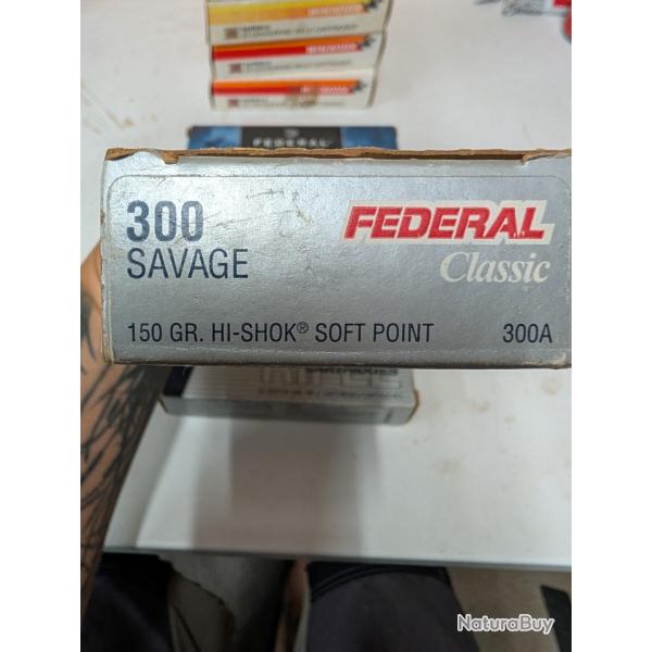 Bo�te de munition 300 Savage 150 g softpoint Federal classicclassic