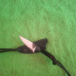 Couteau Fixe Custom Fred perrin - Fait Main devil finger mod&egrave;le unique