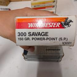 Bo&icirc;te de munition Winchester 300 Savage 150 g. PowerPoint