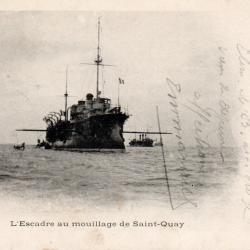 Carte postale ancienne L'Escadre au mouillage de Saint-Quay - N&deg;8958