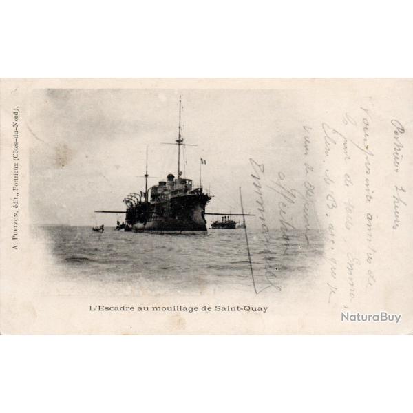 Carte postale ancienne L'Escadre au mouillage de Saint-Quay - N�8958