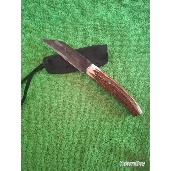 Couteau Fixe Custom Fred perrin - Fait Main pocket sax mod�le unique