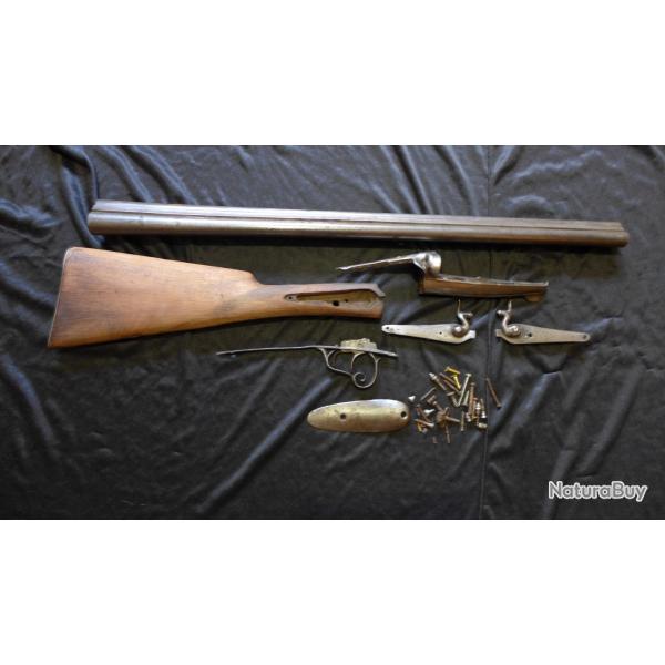 fusil de chasse calibre 12 poudre noire lefaucheux  a r�nover