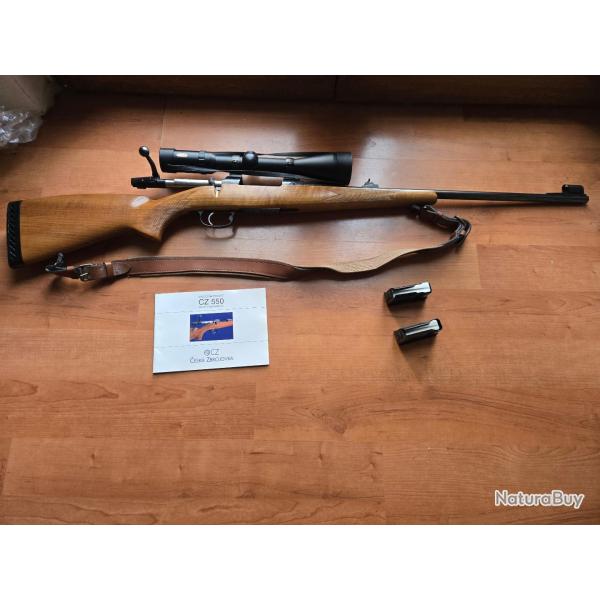 Carabine CZ 550 en 22-250 + LUNETTE TASCO TITAN