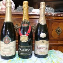 UN LOT de 3 BOUTEILLES de BULLES