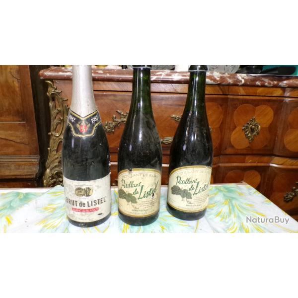UN LOT de 3 BOUTEILLES de MOUSSEUX DIVERS
