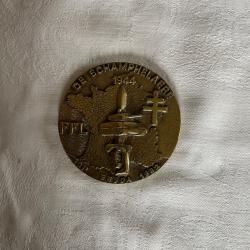 M&eacute;daille de table en bronze ENSOA 1982