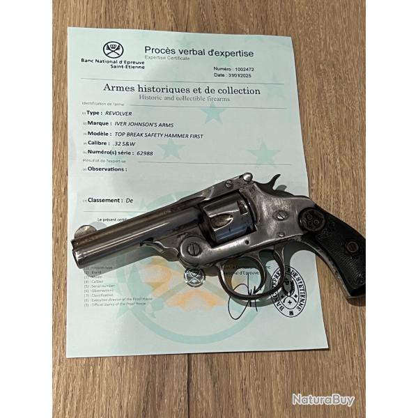 Iver Johnson calibre 32 sw