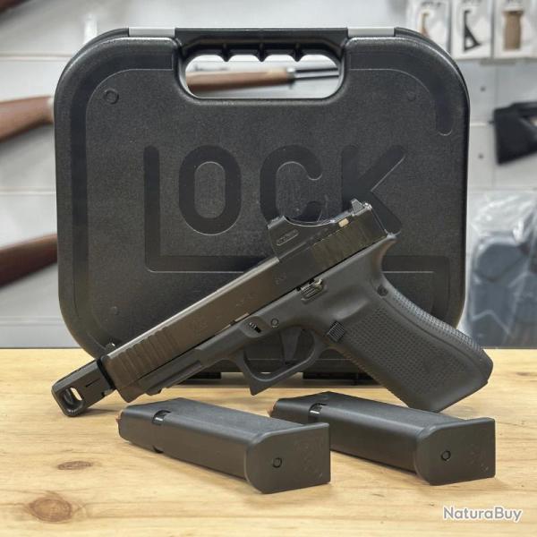 PACK COMPLET PISTOLET GLOCK 47 GEN5 MOS FILETE COMPENSATEUR + POINT ROUGE