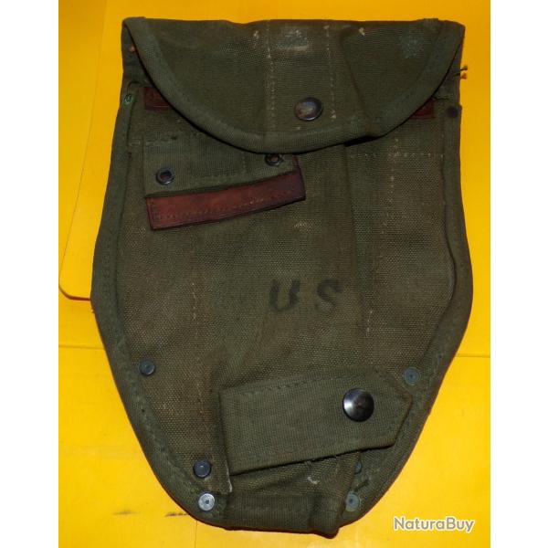 ARMEE AMERICAINE U.S :  ETUI DE PELLE MILITAIRE DE 1959 AVEC TAMPON VISIBLE ,UTILISATION PERIODE GUE