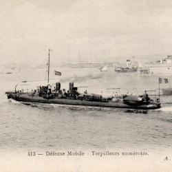 Carte postale ancienne - 413 - D&eacute;fense Mobile - Torpilleurs num&eacute;rot&eacute;s - A. - N&deg;8963
