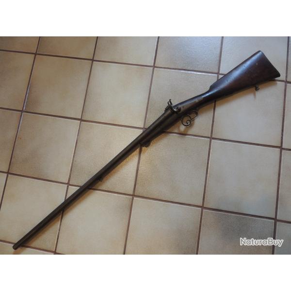 Fusil de chasse ancien Saint Etienne juxtapos� calibre 16 broche