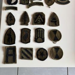 Lot de 40 Patchs et Ecussons militaires divers US Army