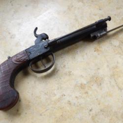 atypique pistolet avec baionnette baguette de c&ocirc;t&eacute; coup de poing voyage fonctionnel gravures