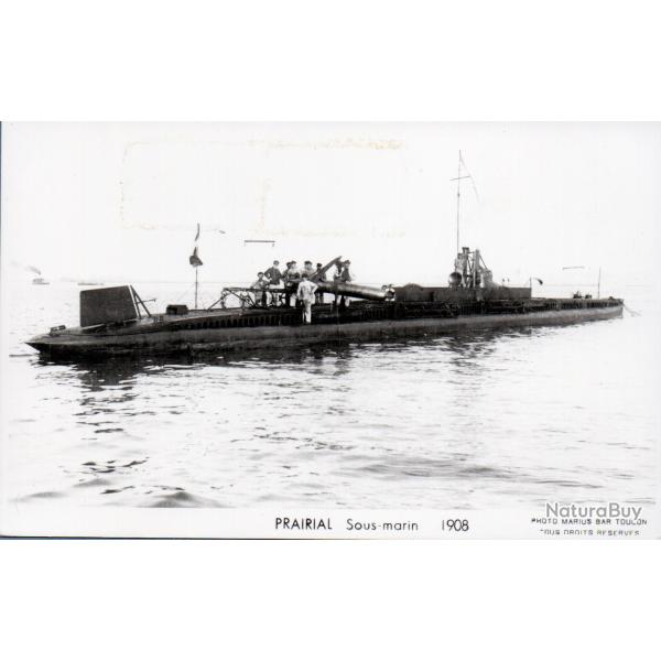 Carte postale ancienne - Sous-marin Prairial 1908 - N�8220