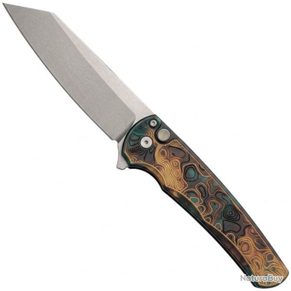 Malibu Flipper Stonewash Reserve Tanto Topo-Shipwreck - 5405 - Pro-tech