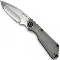 SNG Double Grind Compound Grey Titanium - Strider Knives