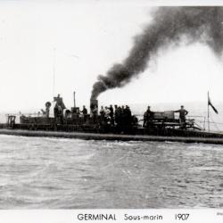 Carte postale ancienne - Sous-marin Germinal 1907 - N&deg;8968