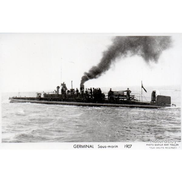 Carte postale ancienne - Sous-marin Germinal 1907 - N�8968
