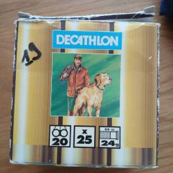19 cartouches decathlon calibre 20 bourre a jupe 24g