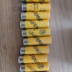 lot de 10 cartouches calibre 20 unifrance bourre a jupe 7.5 28g
