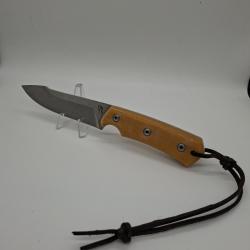 Couteau droit "Le Faja" Pierre Reverdy - N&deg;40 - NEUF - Micarta Vert (Rare)