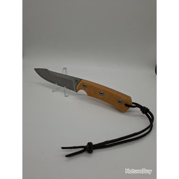 Couteau droit "Le Faja" Pierre Reverdy - N�40 - NEUF - Micarta Vert (Rare)
