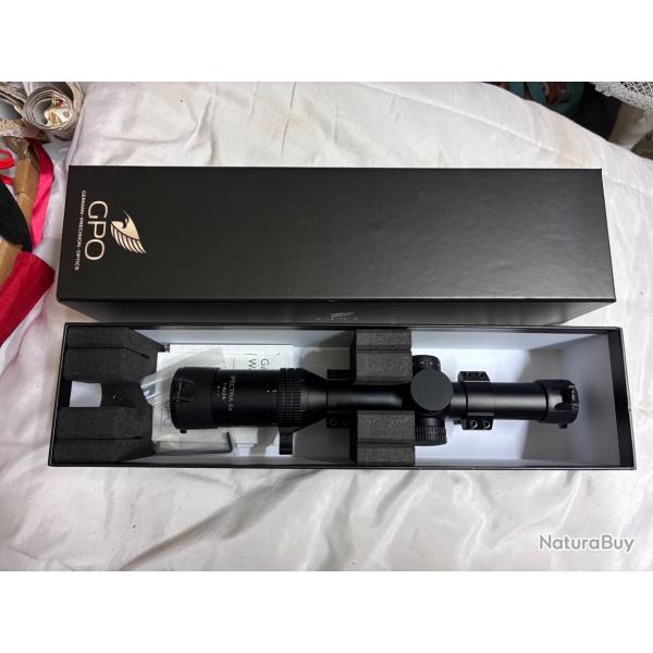 Lunette GPO Spectra 6X 1-6x24i avec colliers fixation et achet�e neuf le 08/2026 NaturaBuy
