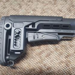 crosse &agrave; busc r&eacute;glable DLG TACTICAL mod&egrave;le TBS TACTICAL pour syst&egrave;me AR15 MIL SPEC