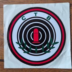 Autocollant chasse , tir ,CTB