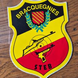 Autocollant tir, club bracquegnies , Belgique.