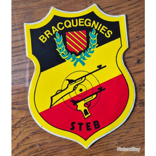 Autocollant tir, club bracquegnies , Belgique.