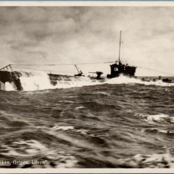 Carte postale vintage sous-marin type Draken, Gripen, Ulven - N&deg;8976