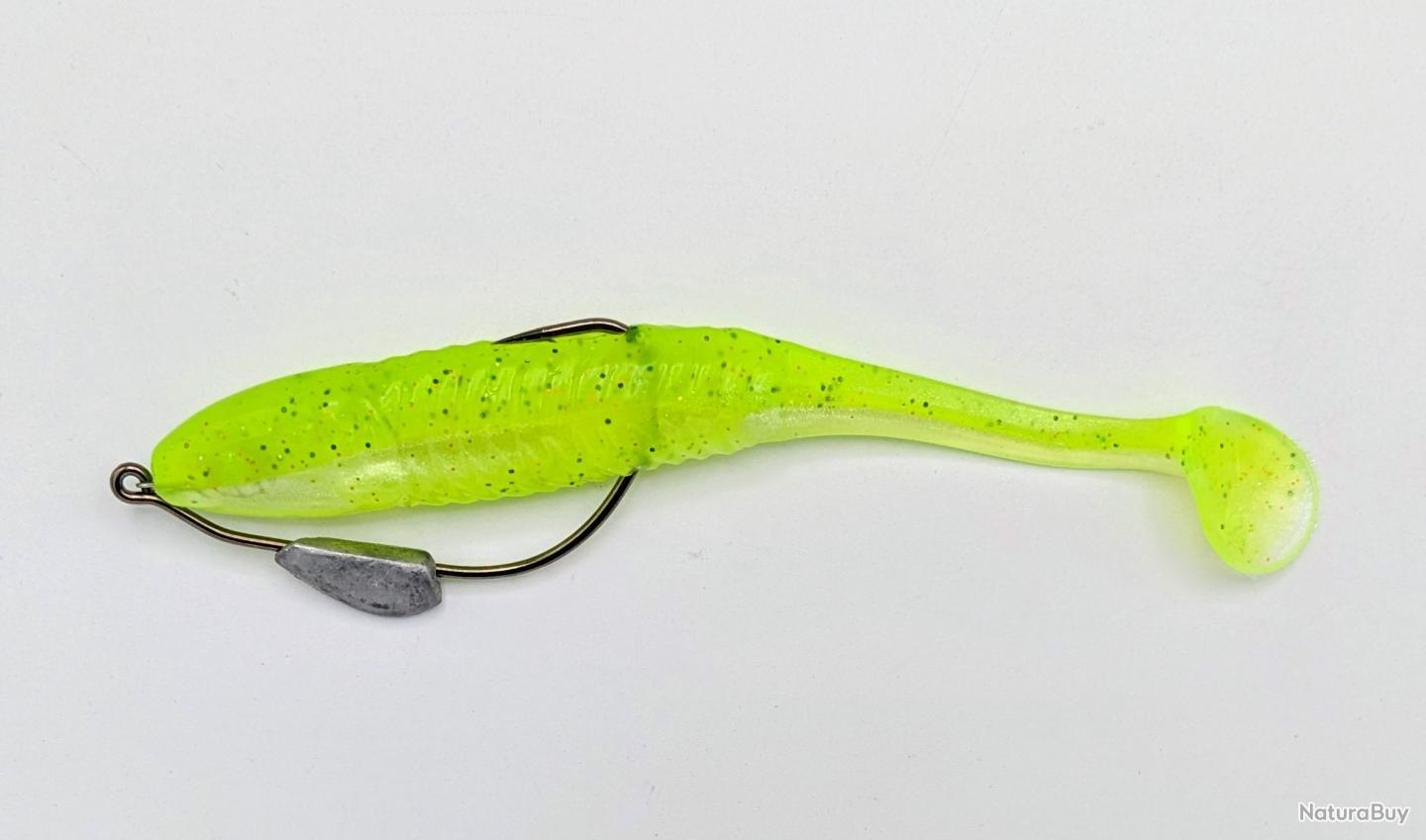 Mis texan leurre 6'' 7gr Powerline Chartreuse - Leurres souples ...