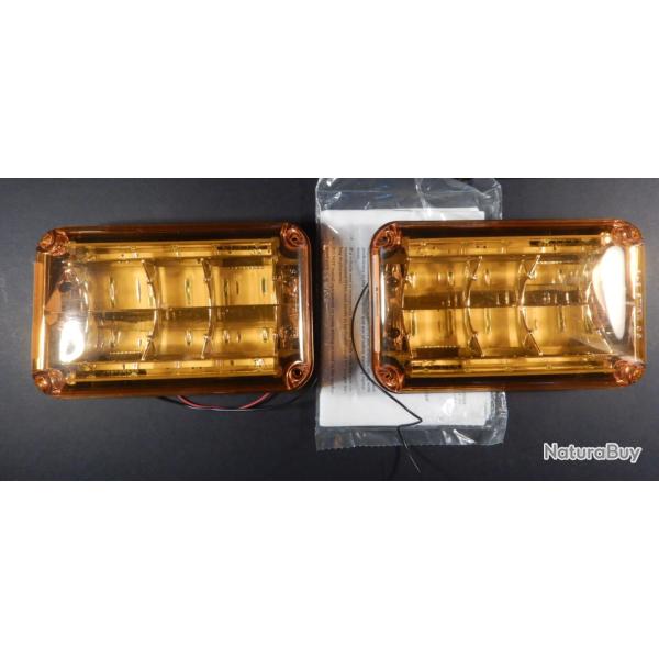 Feux Leds clignotants AR pour remorque ou v�hicule en 12Volts