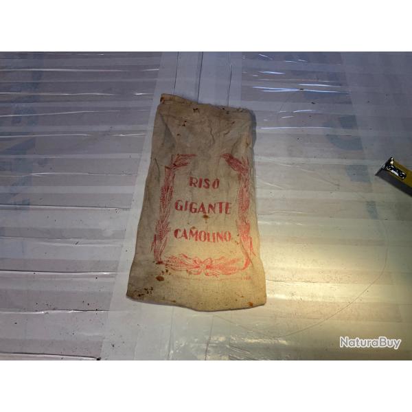 Ancien sac de riz italien