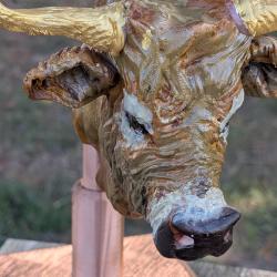Sculpture vache Aubrac