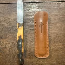 Couteau Perceval &laquo;&nbsp;Le Fran&ccedil;ais&nbsp;&raquo; ivoire de Mammouth