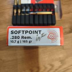 20+3 munitions. GECO    CAL: 280.Soft point.    165 grains .
