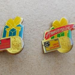 PINS COLIS EPARGNE ANNIVERSAIRE 5 FRANC LOT DE 2 PINS