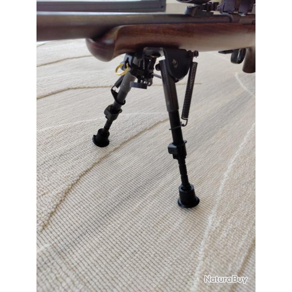 Bipied telescopique et repliable, montage sur grenadiere