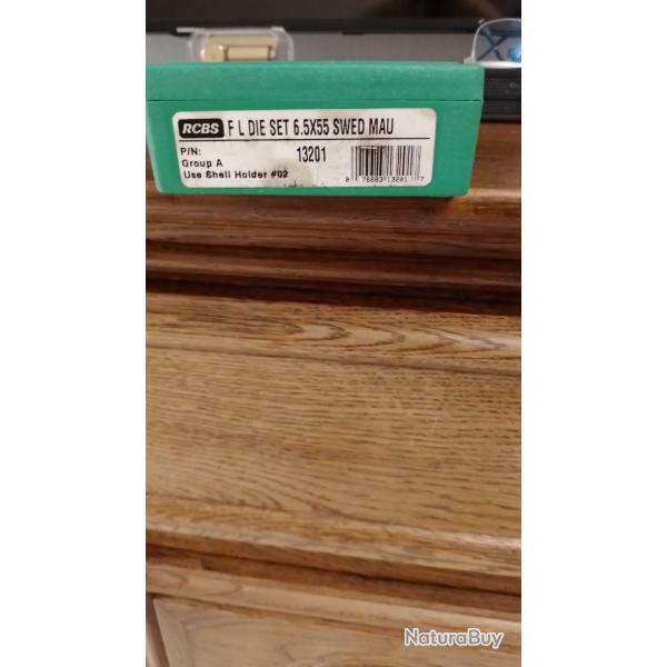 JEUX D'OUTILS RCBS EN  6,5 x 55 Swedish Mauser (N�1 )