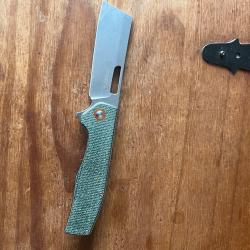 � Couteau pliant Dispatch Knives - Lame Cleaver & Manche Micarta