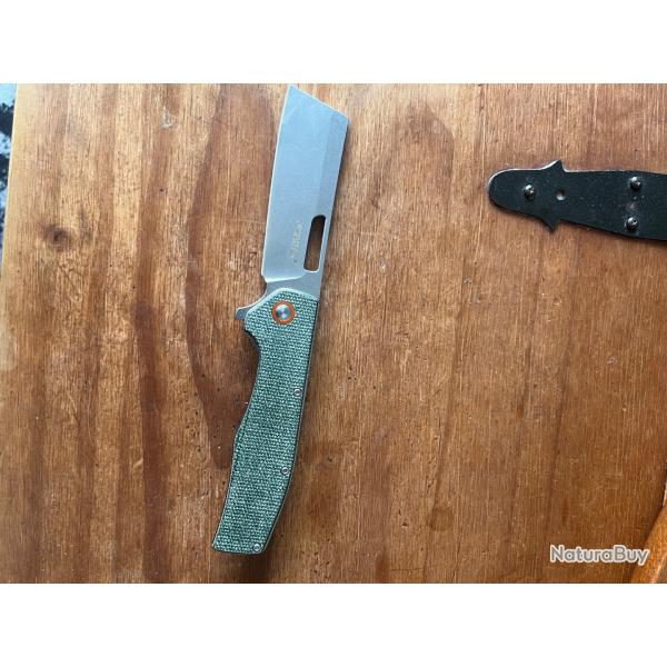 � Couteau pliant Dispatch Knives - Lame Cleaver & Manche Micarta