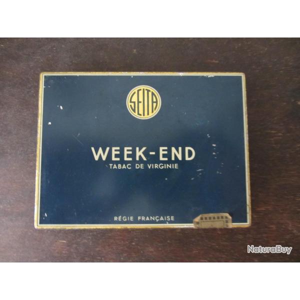 Boite t�le lithographi�e Week-end 1930-1940