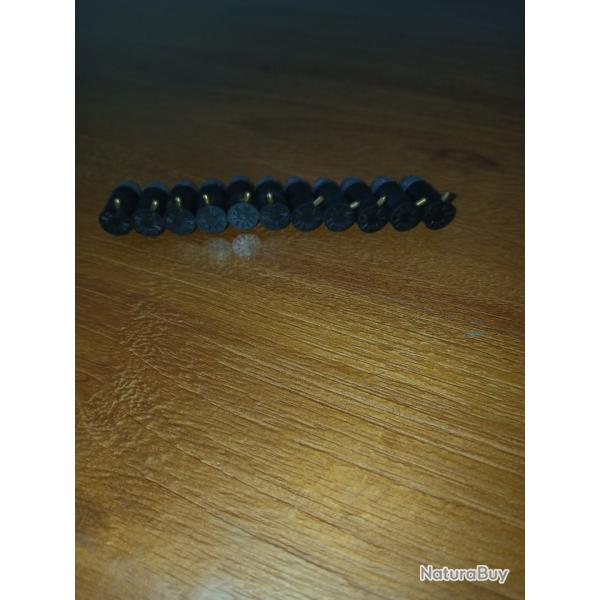 11 cartouches 9mm � broche