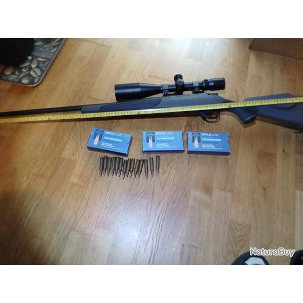 carabine VANGUARD 243 plus Lunette RAINGUARD HD 4,5-30x50 plus Balles