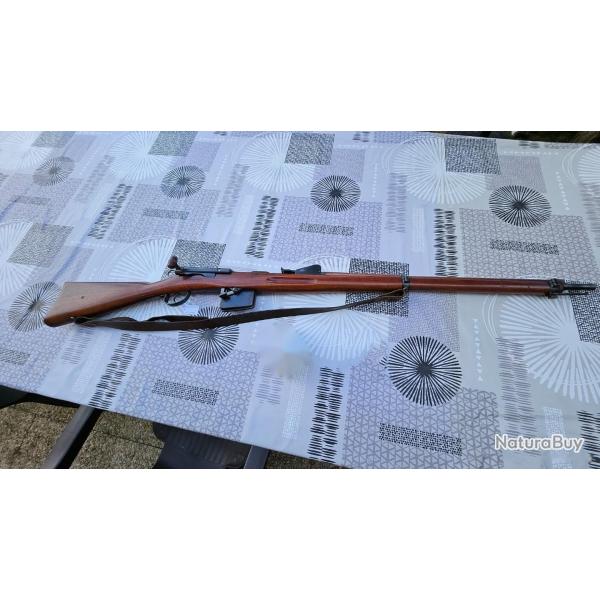 Fusil suisse Schmidt Rubin Mle 1889 - Tout au m�me num�ro - Excellent canon + bretelle cuir