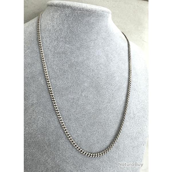 Chaine en argent neuve - homme - 54 cm - neuve - Be Lost - homme ou adolescent